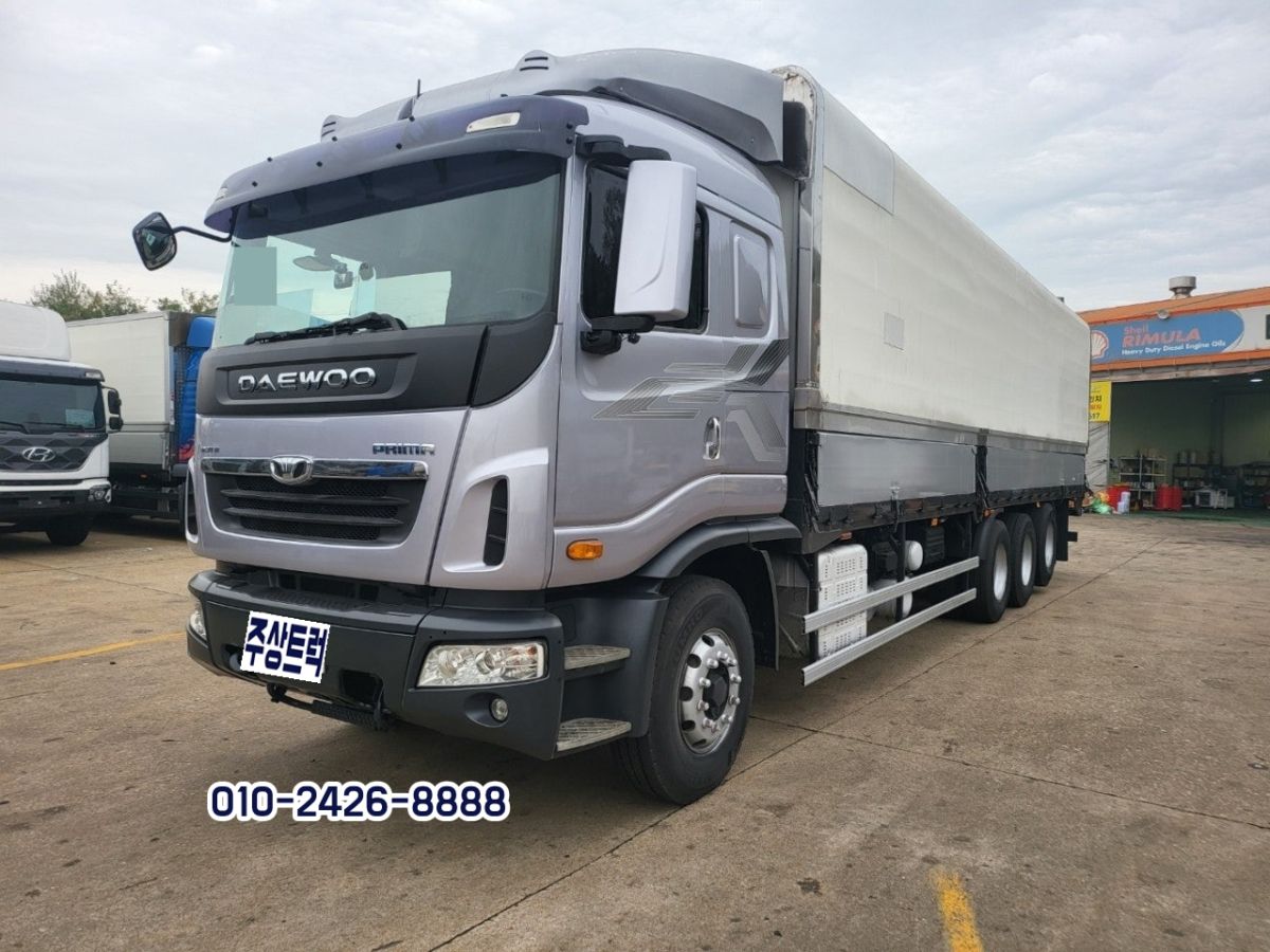 16년 대우 17톤 프리마 420오토 후축 윙바디 10m20 중고트럭 윙바디