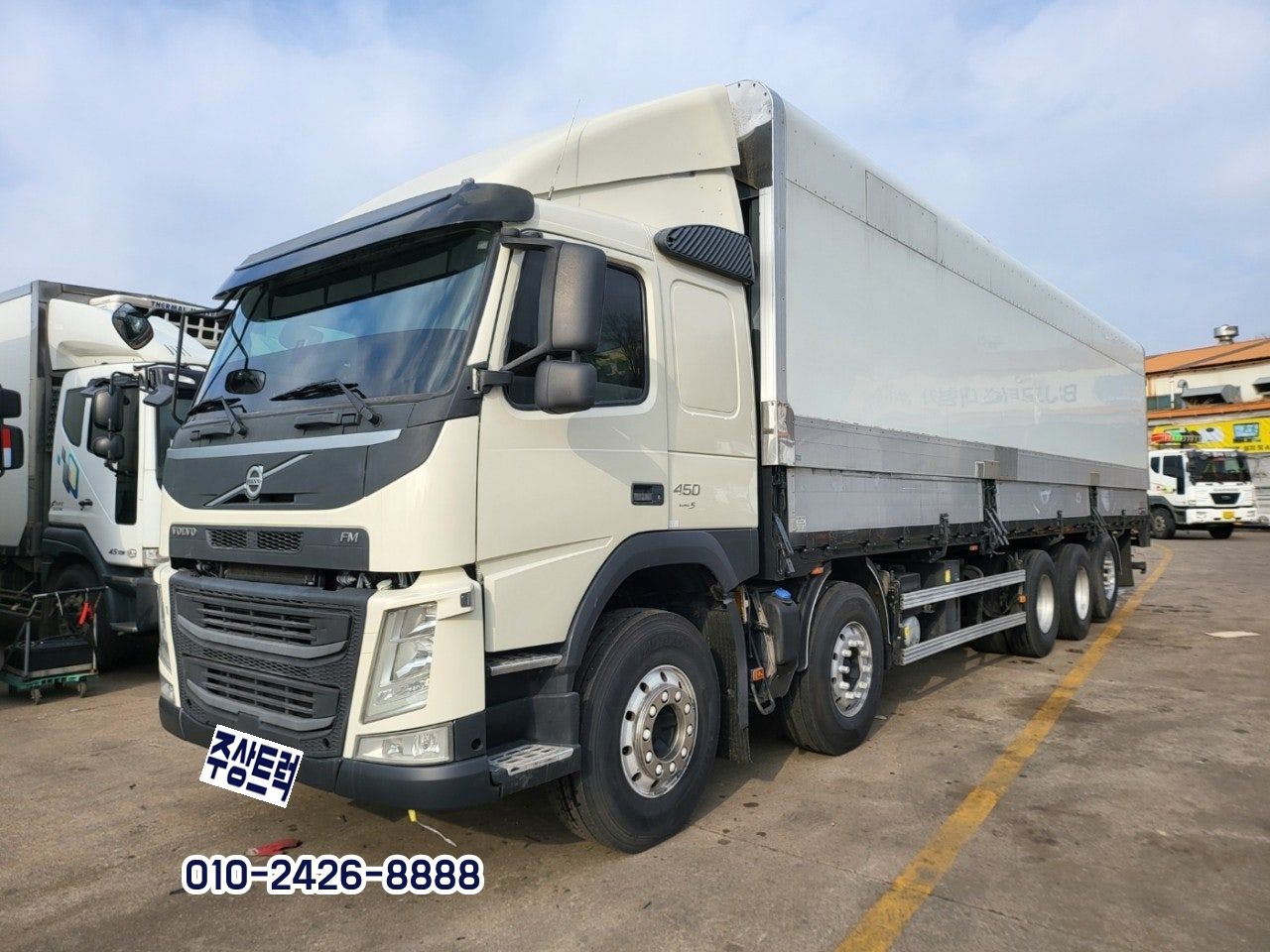 15년 볼보 23.5톤 FM 450 오토 리타더 후축 상승윙바디 10m30 중고트럭 상승윙바디