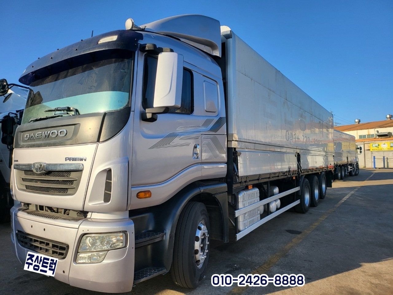 16년 대우 17톤 프리마 420 오토 후축 윙바디 10m10 중고트럭 윙바디