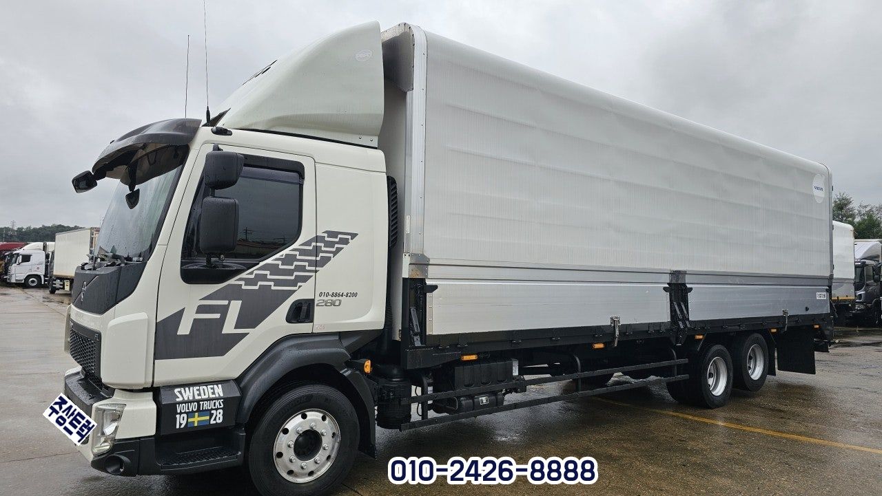 18년 볼보 4.5톤 FL 280 오토 후축 윙바디 8m70 중고트럭 윙바디