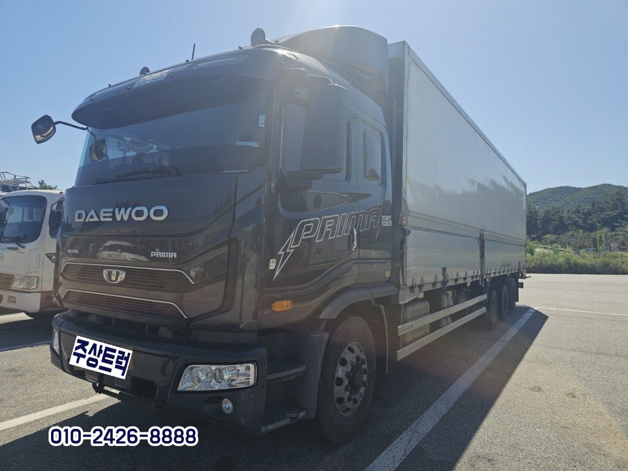 22년 대우 9.5톤 프리마 320 오토 고하중 후축 윙바디 10m20 중고트럭 윙바디